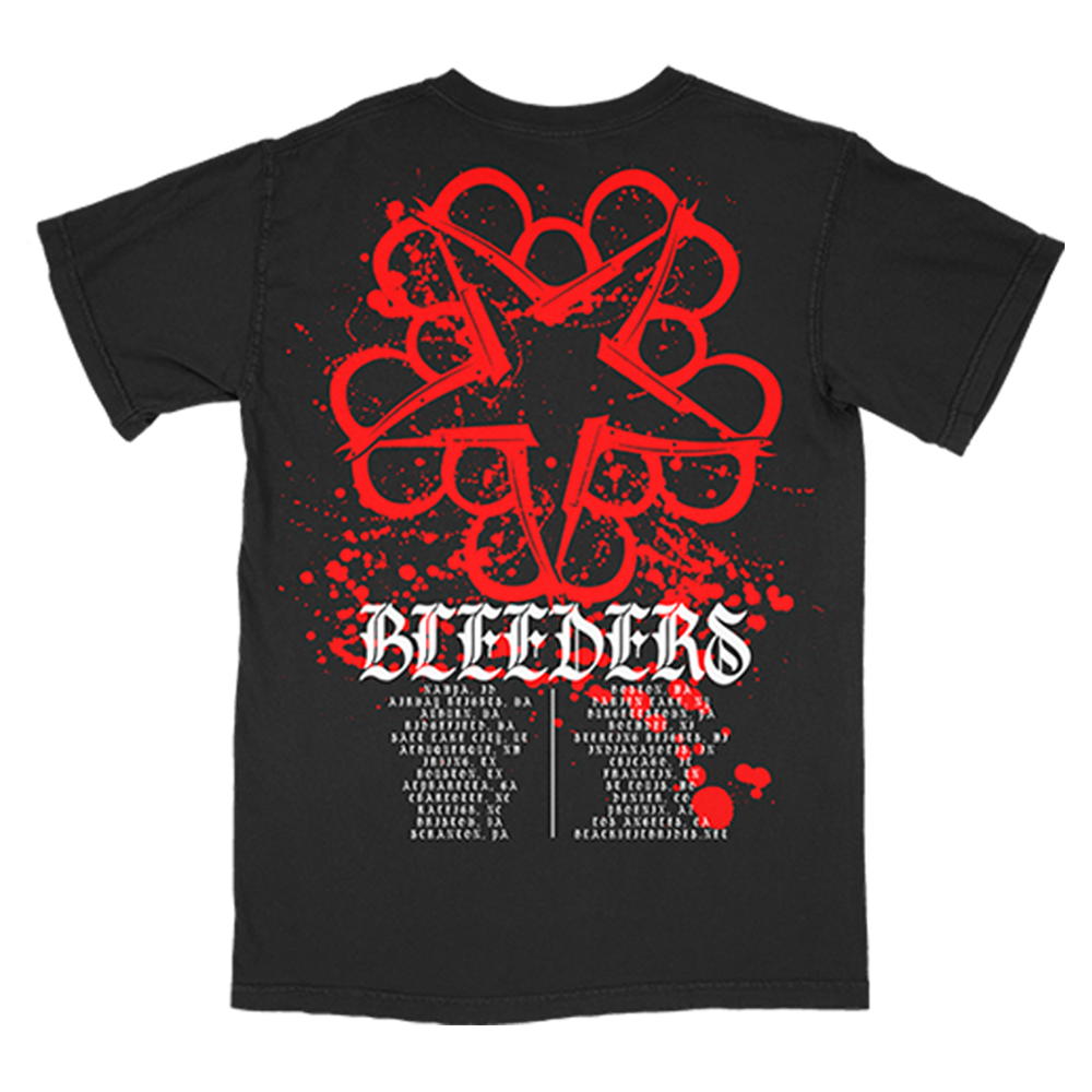 "Bleeders" Splatter T-Shirt Back