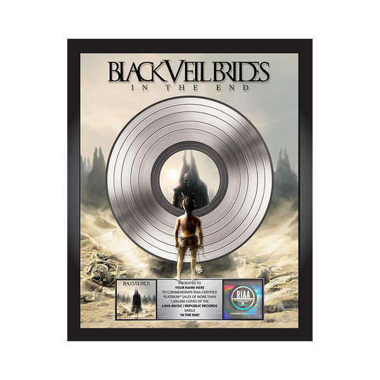 Personalized "In The End" RIAA Platinum Award